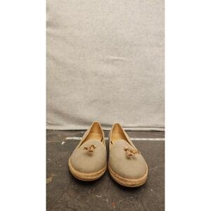 Chatelles Paris Canvas Women's Size 6 Tasseled Slip On Loafers Flats Casual Chic